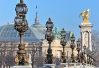 Il Grand Palais visto da sopra il ponte Alessandro III